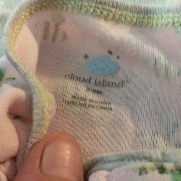 8/15 light pink bee zip down sleeper - Picture 4 of 4